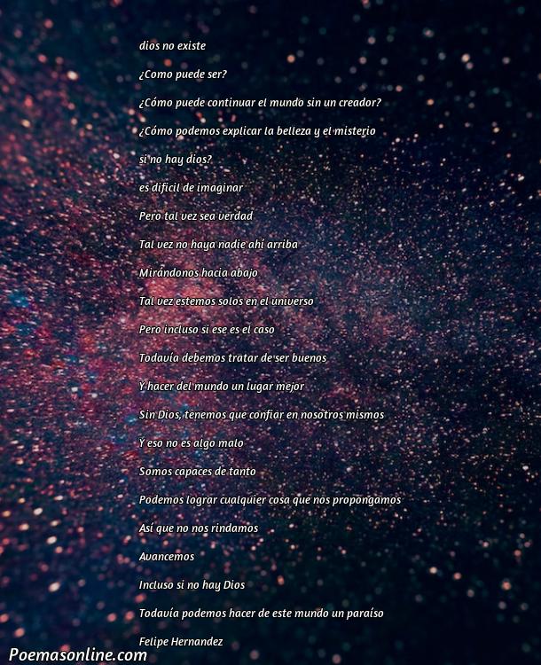 Excelente Poema sobre que Dios No Existe, 5 Mejores Poemas sobre que Dios No Existe