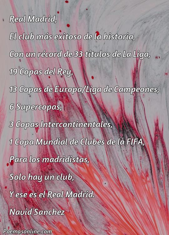 Excelente Poema sobre Real Madrid, Poemas sobre Real Madrid