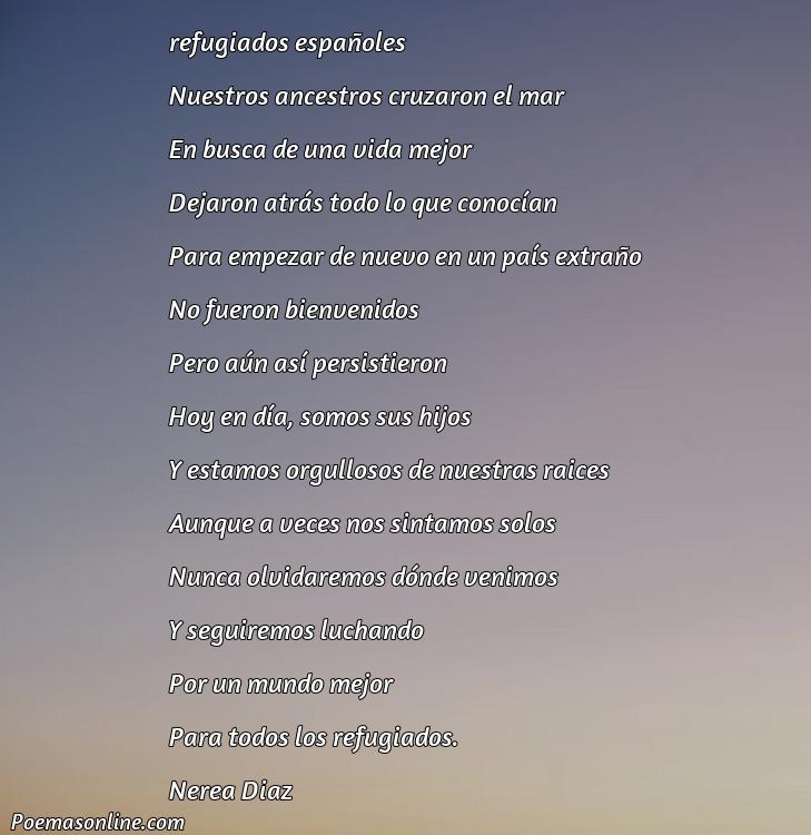 Excelente Poema sobre Refugiados Españoles, Poemas sobre Refugiados Españoles