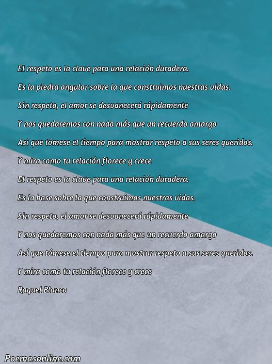 Excelente Poema sobre Respecte, Poemas sobre Respecte