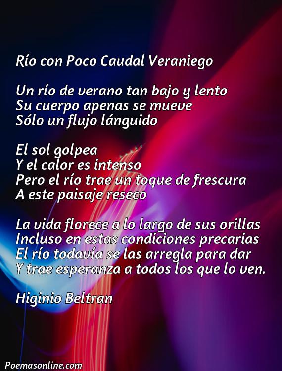 Reflexivo Poema sobre Río con Poco Caudal Veraniego, Poemas sobre Río con Poco Caudal Veraniego