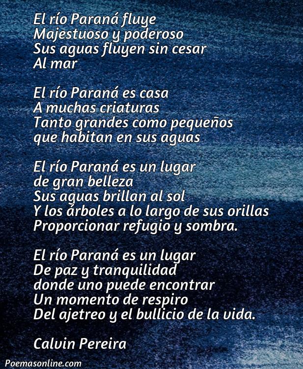 Reflexivo Poema sobre Río Parana, Poemas sobre Río Parana