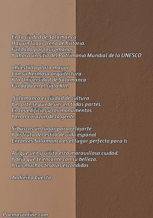 Hermoso Poema sobre Salamanca, Poemas sobre Salamanca
