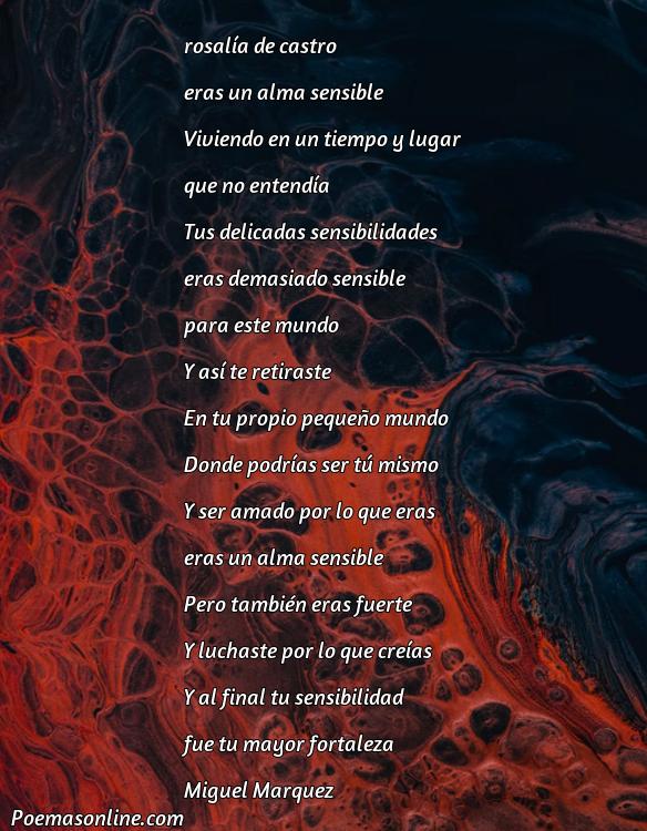 Lindo Poema sobre Sensibilidad de Rosalía de Castro, Cinco Mejores Poemas sobre Sensibilidad de Rosalía de Castro