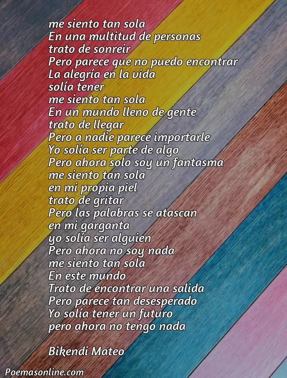 Lindo Poema sobre Sentirse Solo Rodeado de Gente, Poemas sobre Sentirse Solo Rodeado de Gente