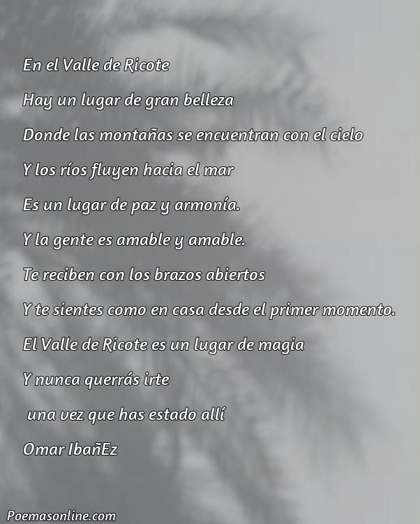 Reflexivo Poema sobre Valle de Ricote, Poemas sobre Valle de Ricote