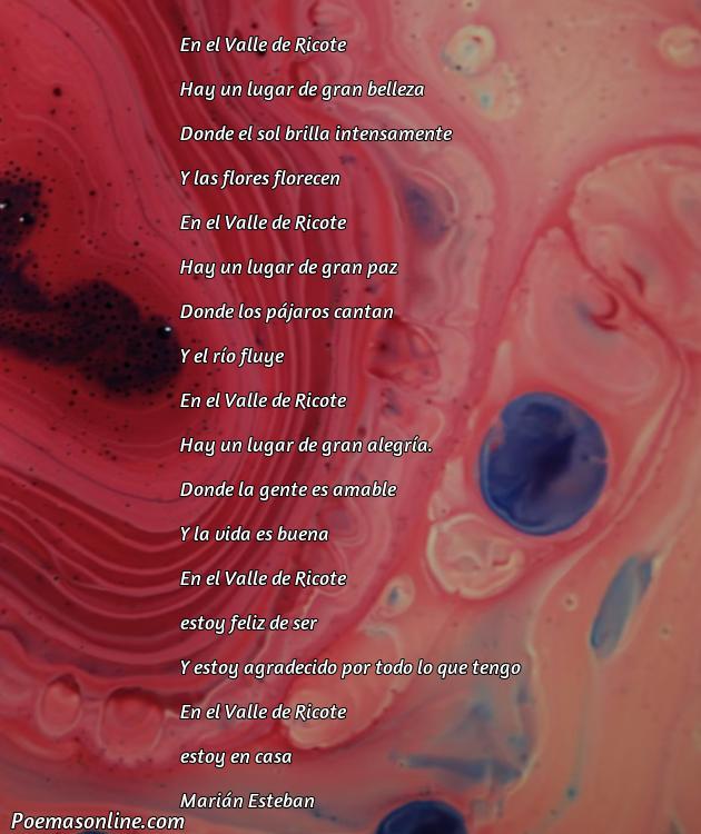 Excelente Poema sobre Valle de Ricote, Poemas sobre Valle de Ricote