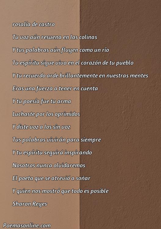 Cinco Poemas Sueltos Rosalía de Castro