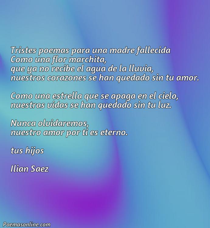 Inspirador Poema Tristes para una Madre Fallecida, Cinco Mejores Poemas Tristes para una Madre Fallecida